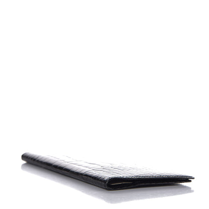 Louis Vuitton Alligator Checkbook Wallet Black 4 of 6