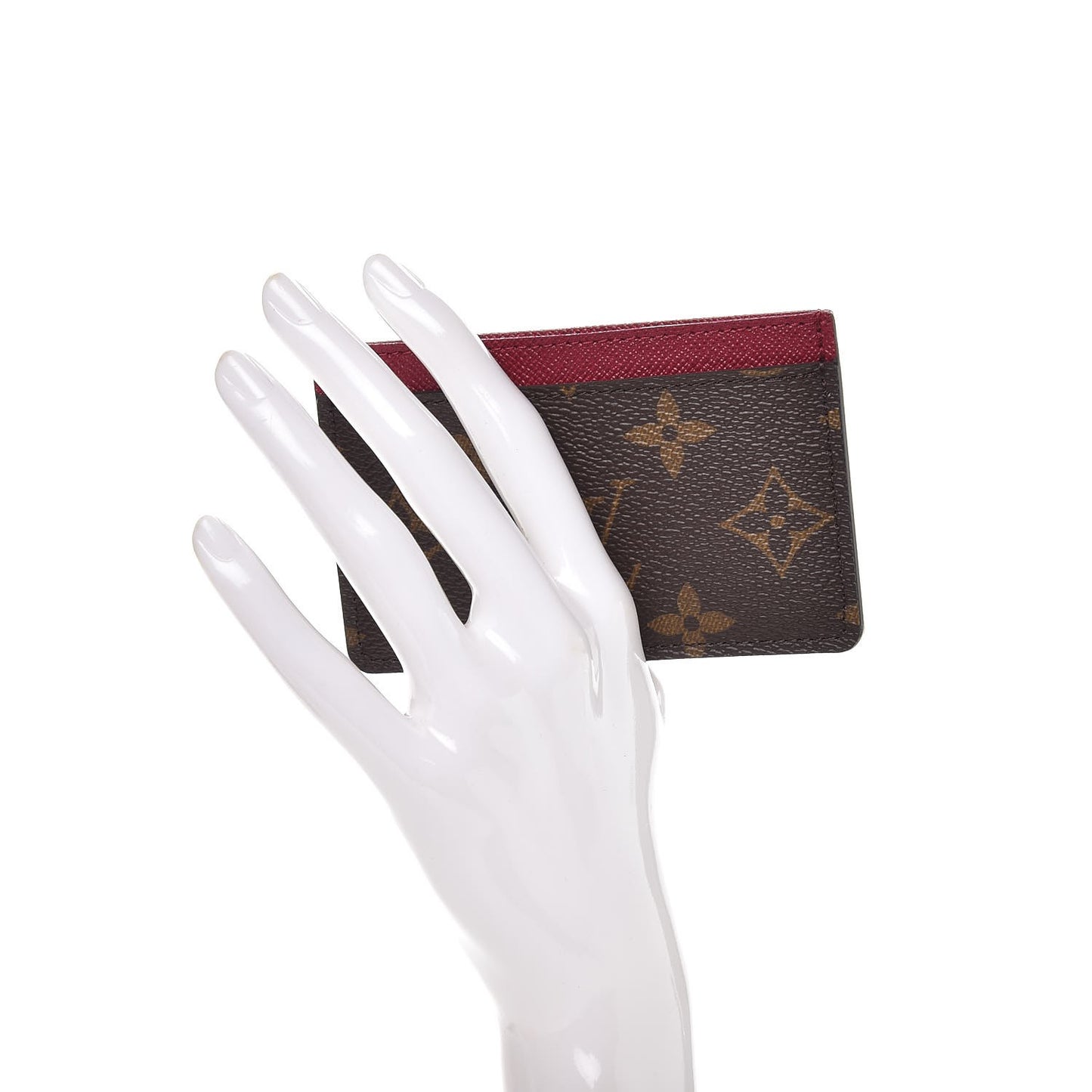 Monogram Card Holder Fuchsia