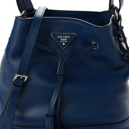 Prada Soft Calfskin Bucket Bag Bleuette 10 of 10