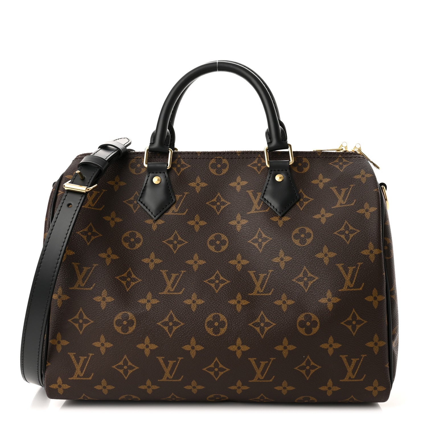 Louis Vuitton Monogram My World Tour Speedy Bandouliere 30 Black 1 of 9