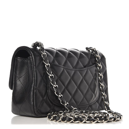 Chanel Lambskin Quilted Mini Rectangular Flap Black 3 of 8