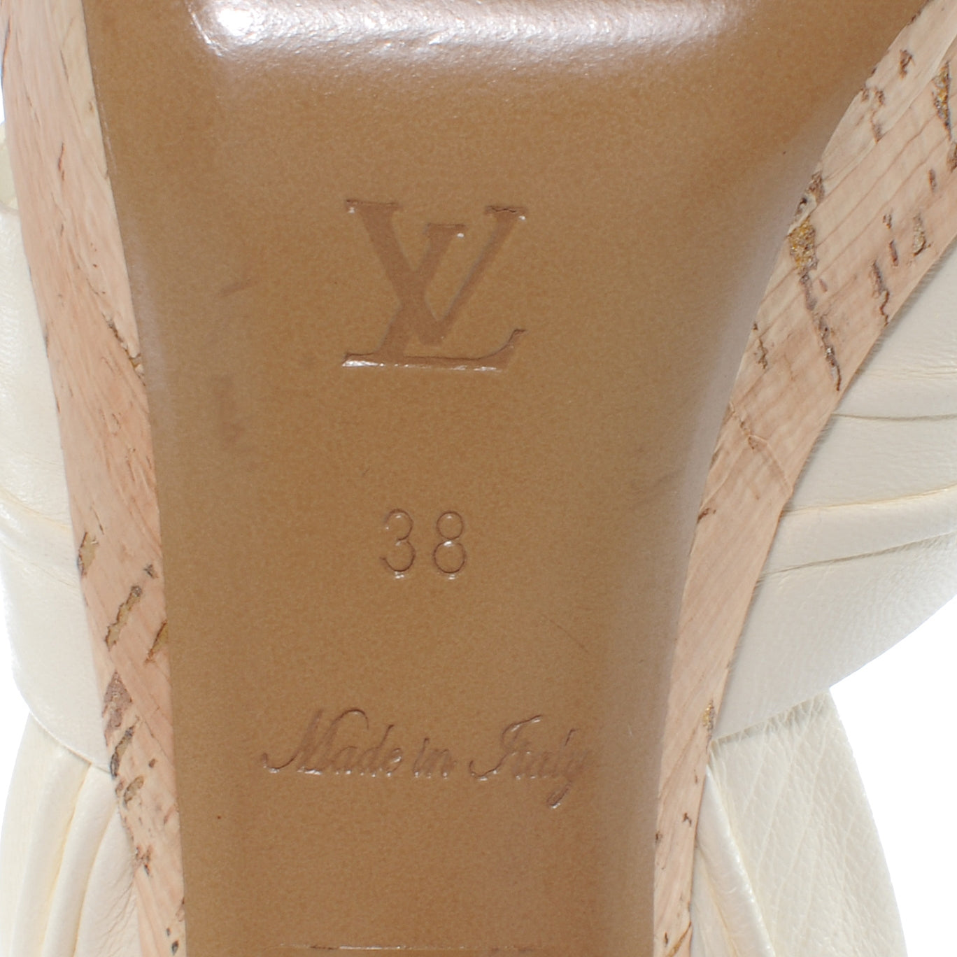 Louis Vuitton Leather Porto Cervo Slingback Heels White 38 6 of 8