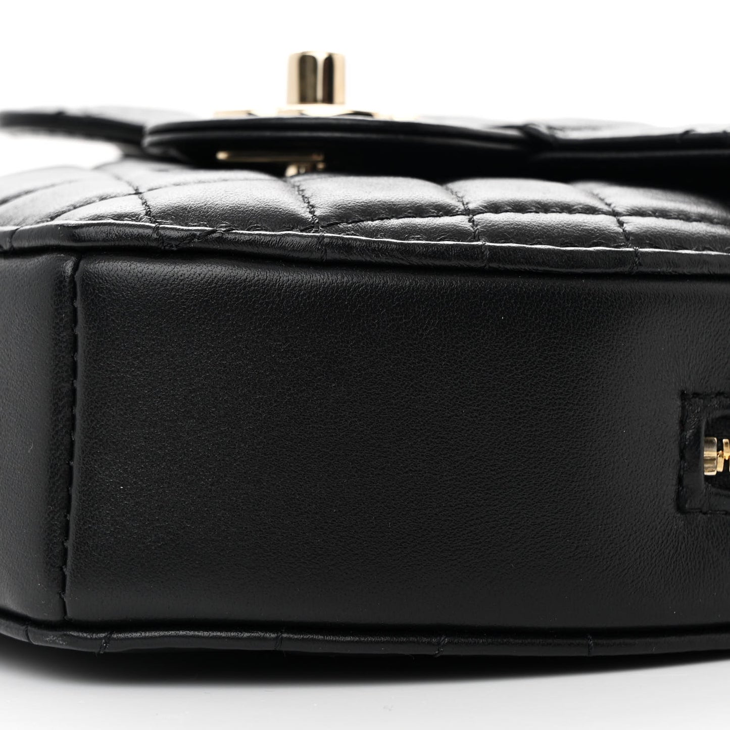 Lambskin Quilted CC In Love Heart Bag Black