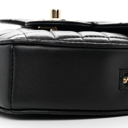 Chanel Lambskin Quilted CC In Love Heart Bag Black 10 of 10