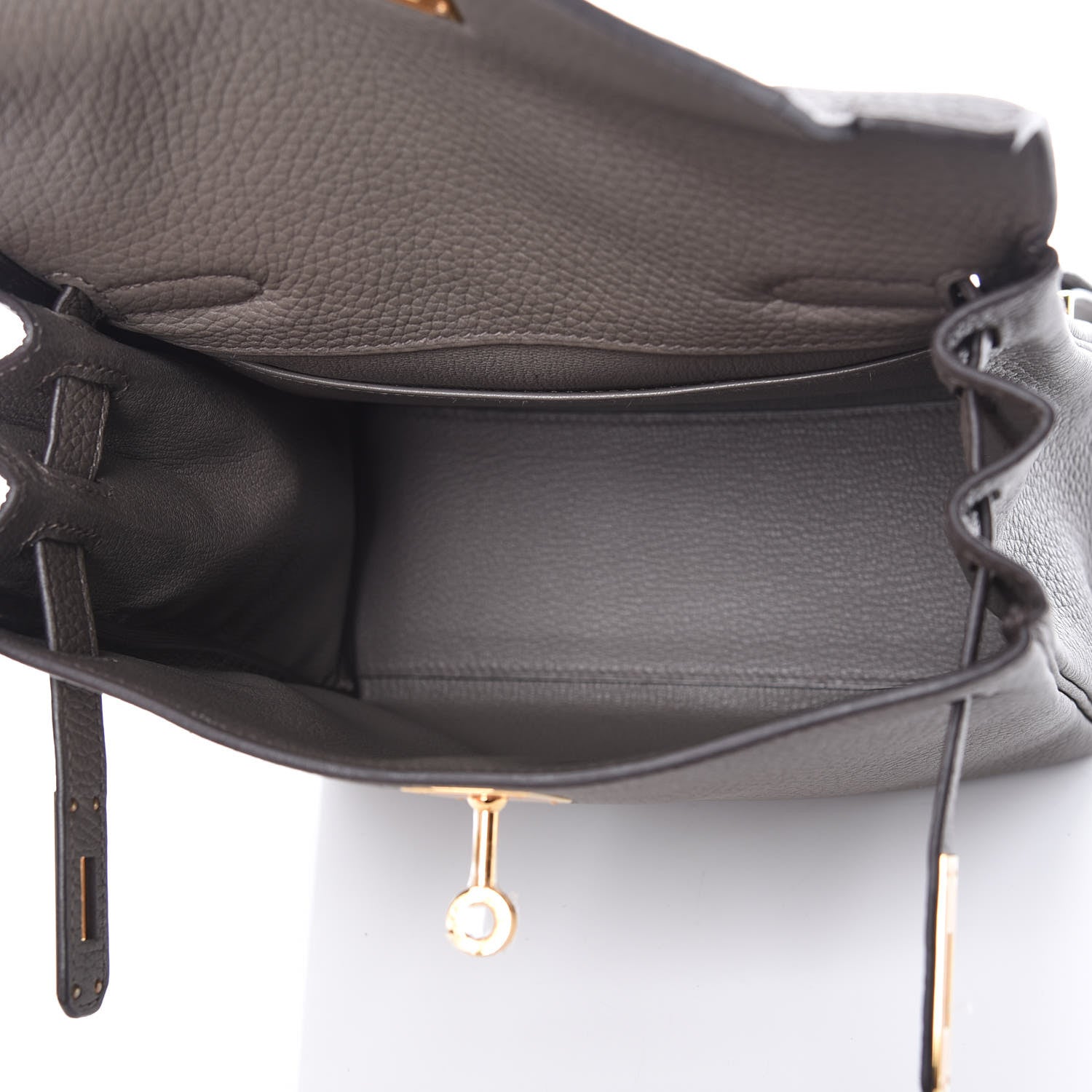Hermes Taurillon Clemence Kelly Ado Backpack Etain 5 of 8