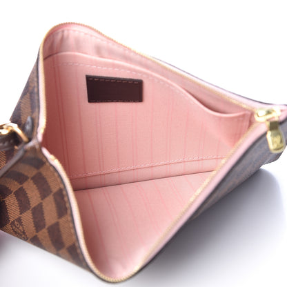 Louis Vuitton Damier Ebene Neverfull MM GM Pochette Rose Ballerine 6 of 7