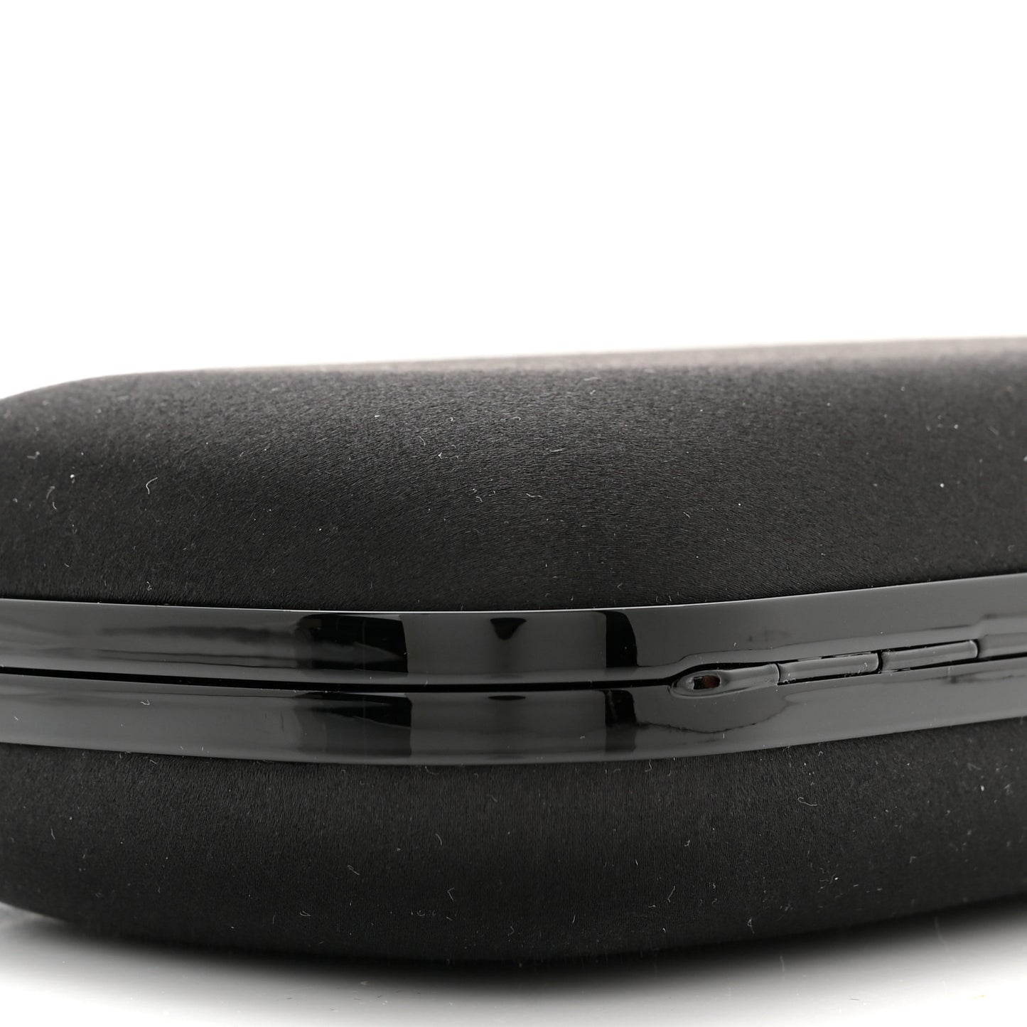 Silk Knucklebox Clutch Black