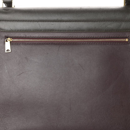 Celine Smooth Calfskin Suede Large Tri-Color Trapeze Dark Grey 18 of 23