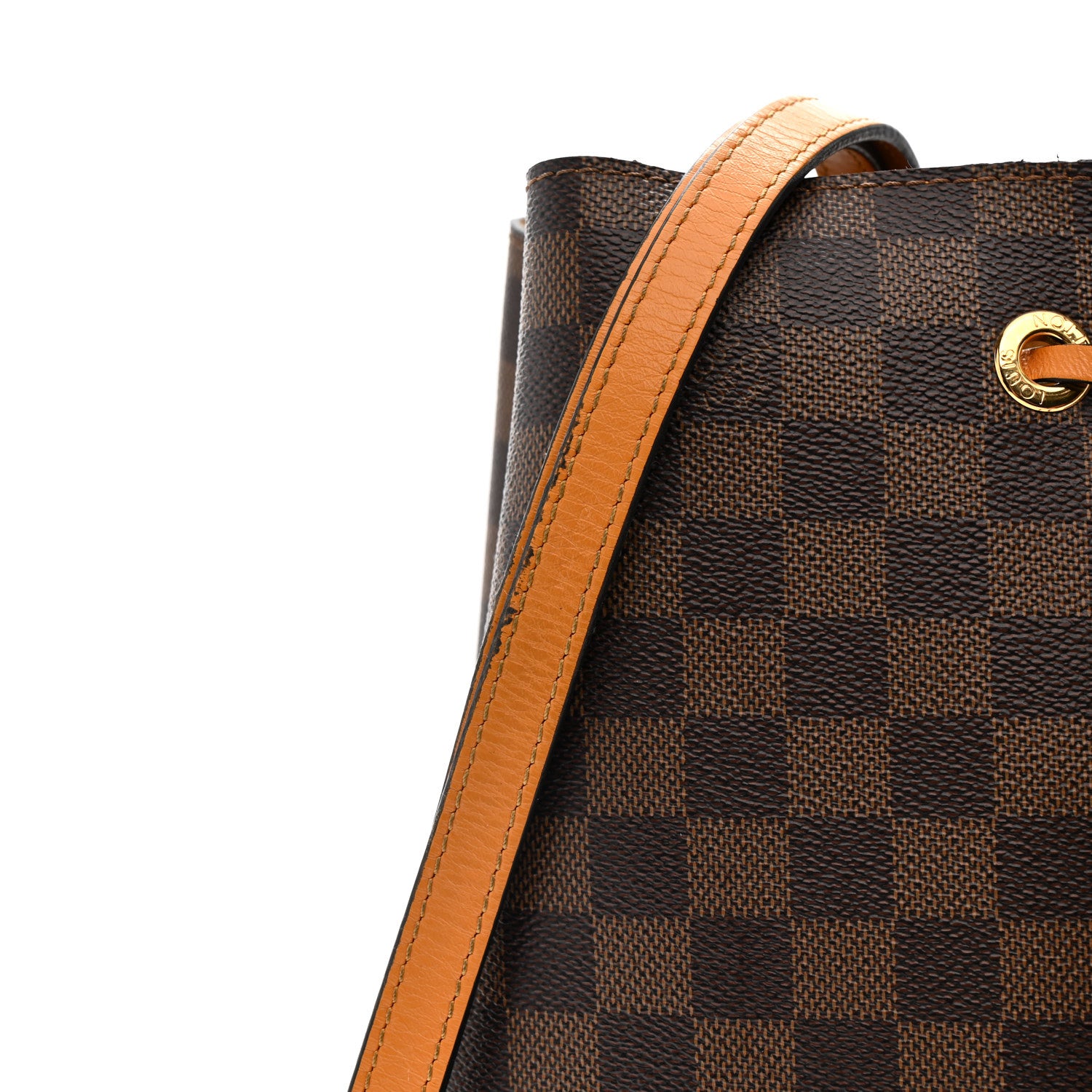 Louis Vuitton Damier Ebene Neonoe MM Safran 16 of 17