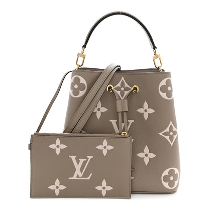 Louis Vuitton Empreinte Monogram Giant Neonoe MM Tourterelle Creme 3 of 11