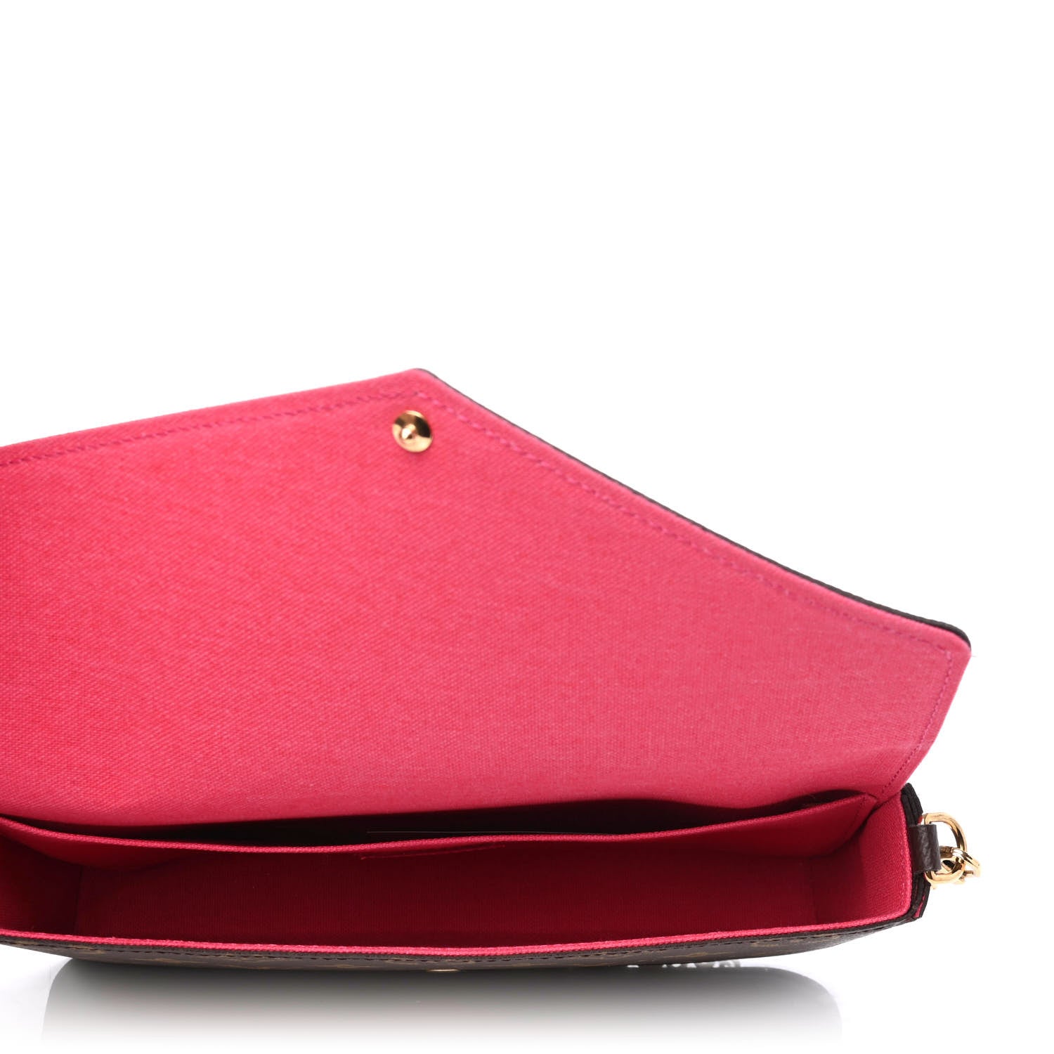Louis Vuitton Monogram Pochette Felicie Chain Wallet Fuchsia 4 of 4
