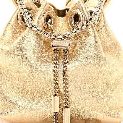 Jimmy Choo Metallic Lambskin Micro Bon Bon Bag Gold 7 of 10