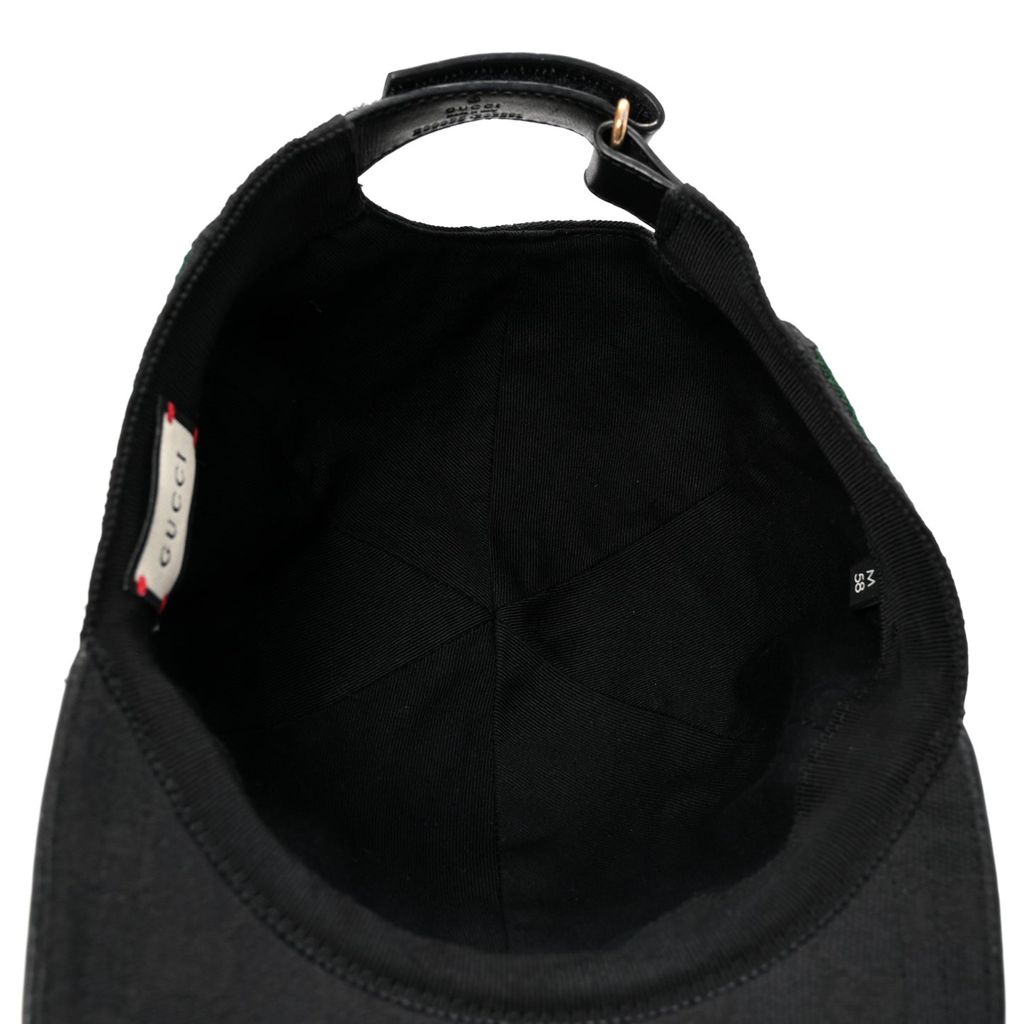 Monogram Web Baseball Hat M Black