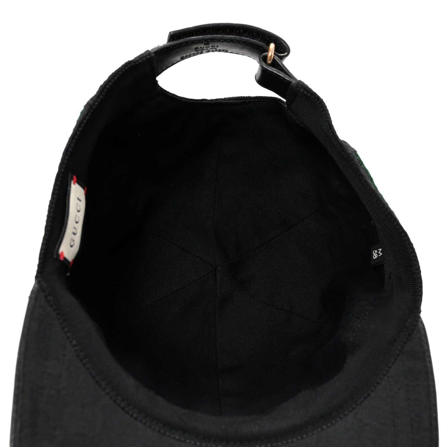 Gucci Monogram Web Baseball Hat M Black 7 of 8