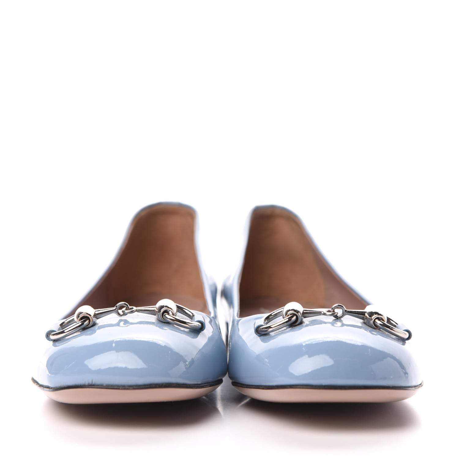 Gucci Patent Horsebit Jolene Ballerina Flats 36.5 Blue 2 of 10