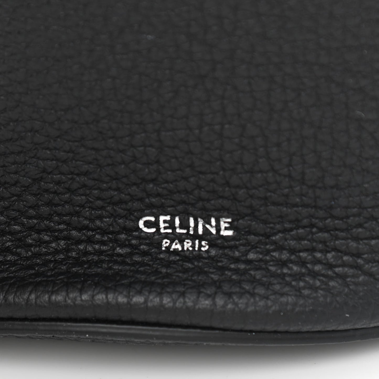 Supple Grained Calfskin Nano Big Bag Bucket Black