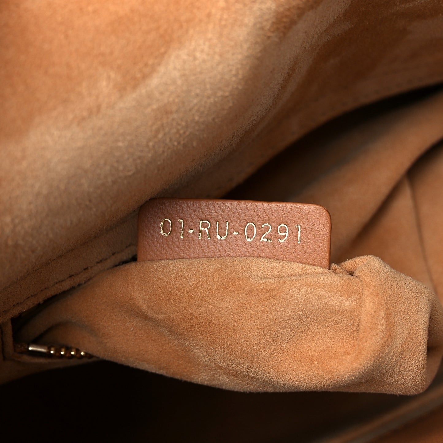 Lambskin Cannage Medium Lady Dior Amber
