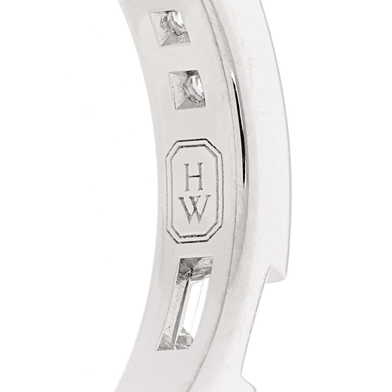 Harry Winston Platinum Diamond Traffic Wedding Band Ring 45 3.5 5 of 5