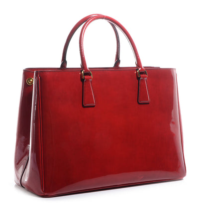 Prada Spazzolato Calfskin Large Tote Scarlatto Fume 6 of 13