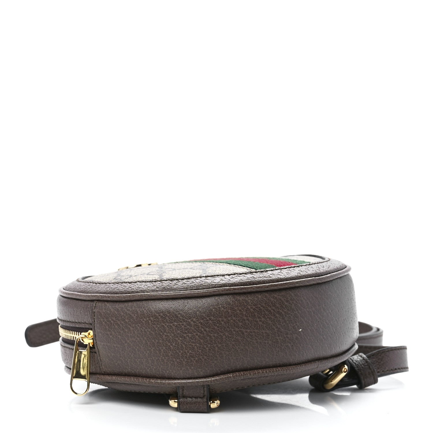 Gucci GG Supreme Monogram Web Mini Ophidia Round Backpack Brown 4 of 12
