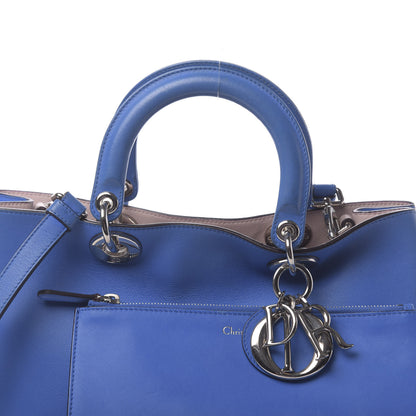 Christian Dior Smooth Calfskin Medium Diorissimo Tote Blue 10 of 12