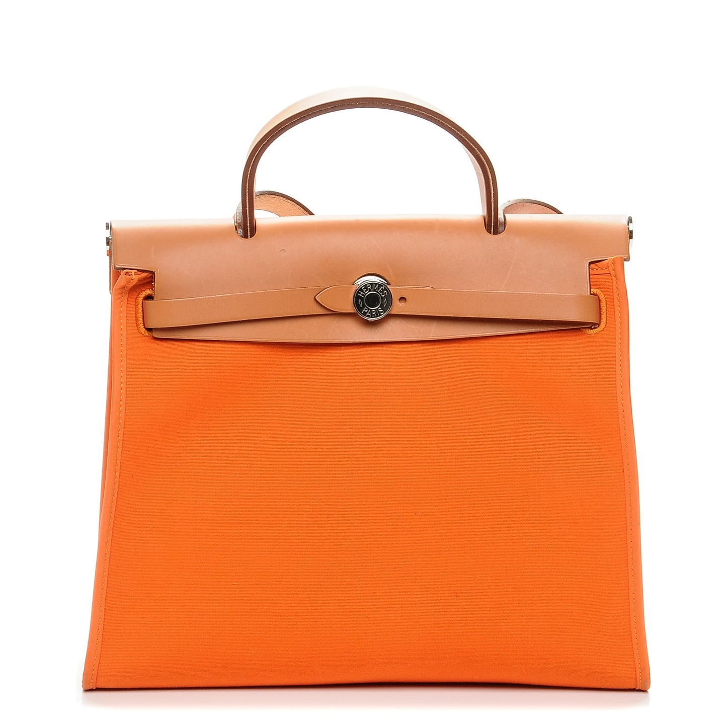 Natural Barenia Toile Herbag Zip 31 PM Orange