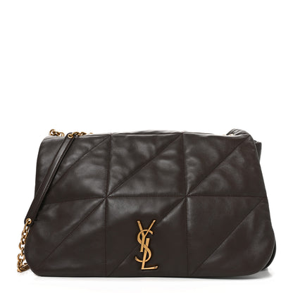 Saint Laurent Lambskin Matelasse Monogram Large Jamie 4.3 Dark Sweet Chocolate 1 of 10