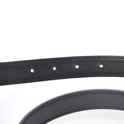 Hermes Swift Epsom 24mm Mini Constance H Belt 80 Black Etoupe 5 of 8