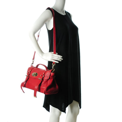 Mulberry Shrunken Calfskin Medium Alexa Poppy Red 2 of 8