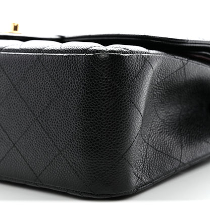 Chanel Caviar Quilted Jumbo Double Flap Black 10 of 11