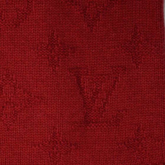 Cashmere Monogram Winter Scarf Pink