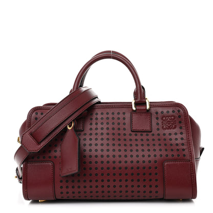 Loewe Calfskin Perforated Amazona 28 Berry 1 of 9