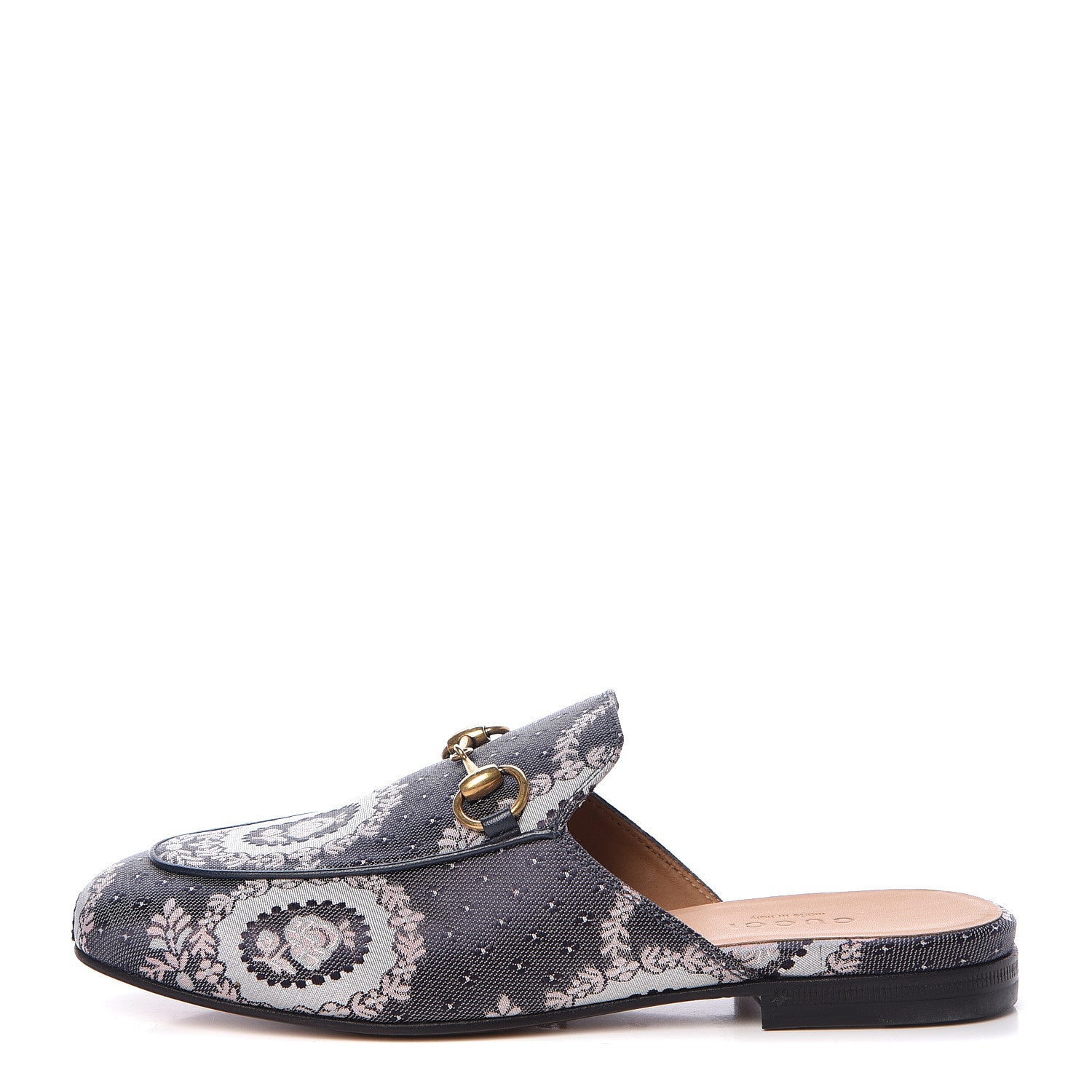 Gucci Jacquard Floral Womens Princetown Slippers 34 Multicolor 1 of 8