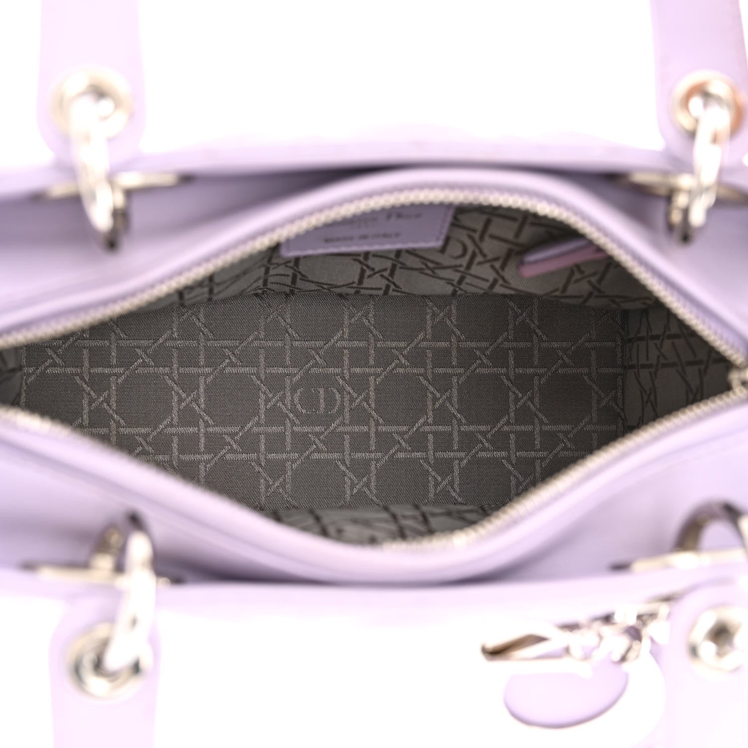 Christian Dior Lambskin Cannage Medium Lady Dior Purple 5 of 14