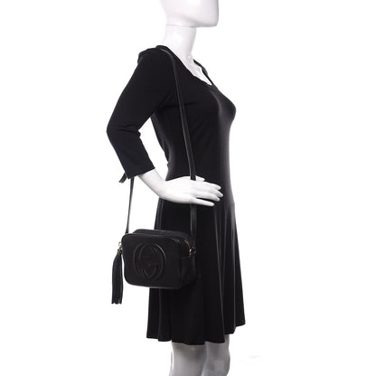 Gucci Pebbled Calfskin Small Soho Disco Bag Black 2 of 11