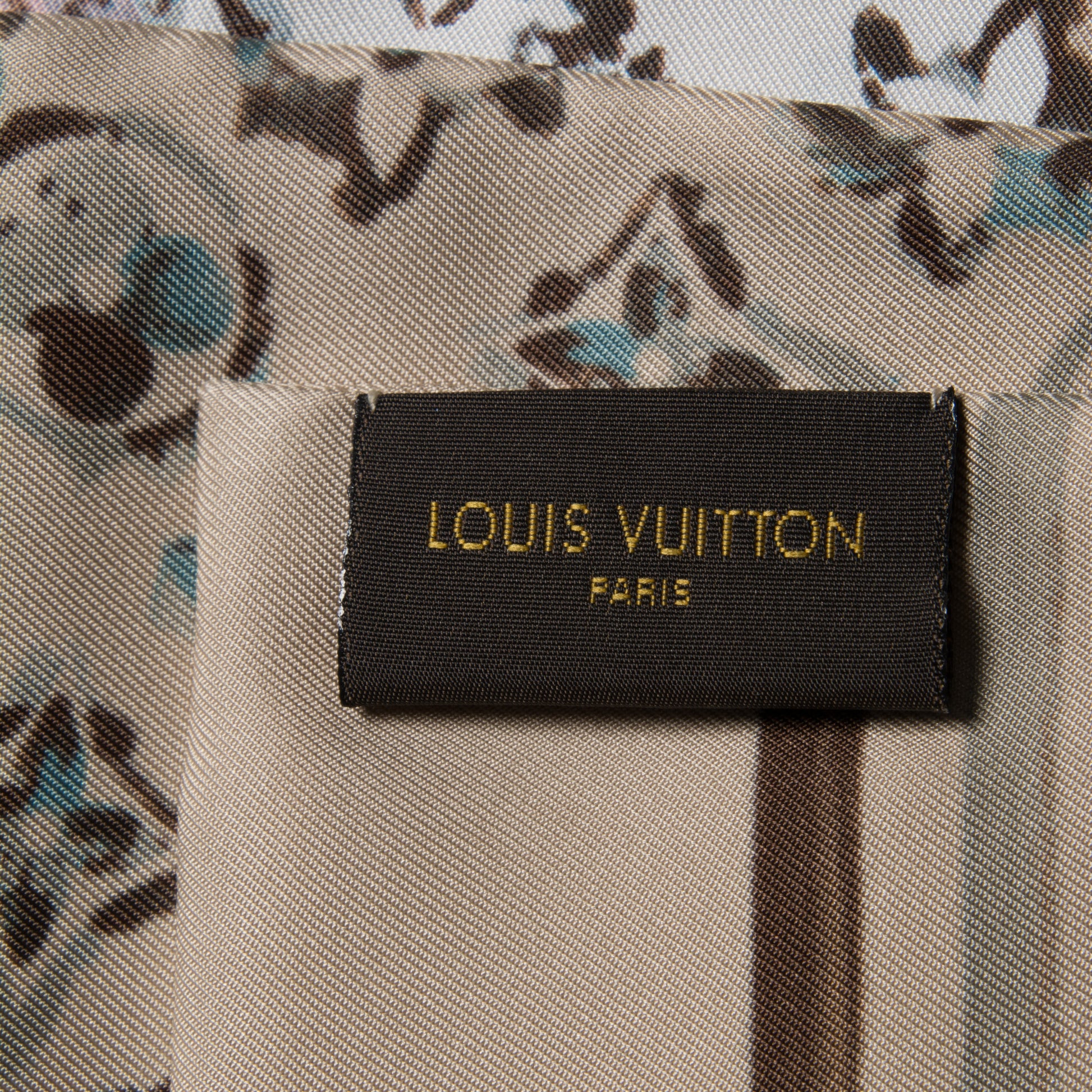 Louis Vuitton Silk Monogram Rainbow Giant Bandeau Beige 3 of 4