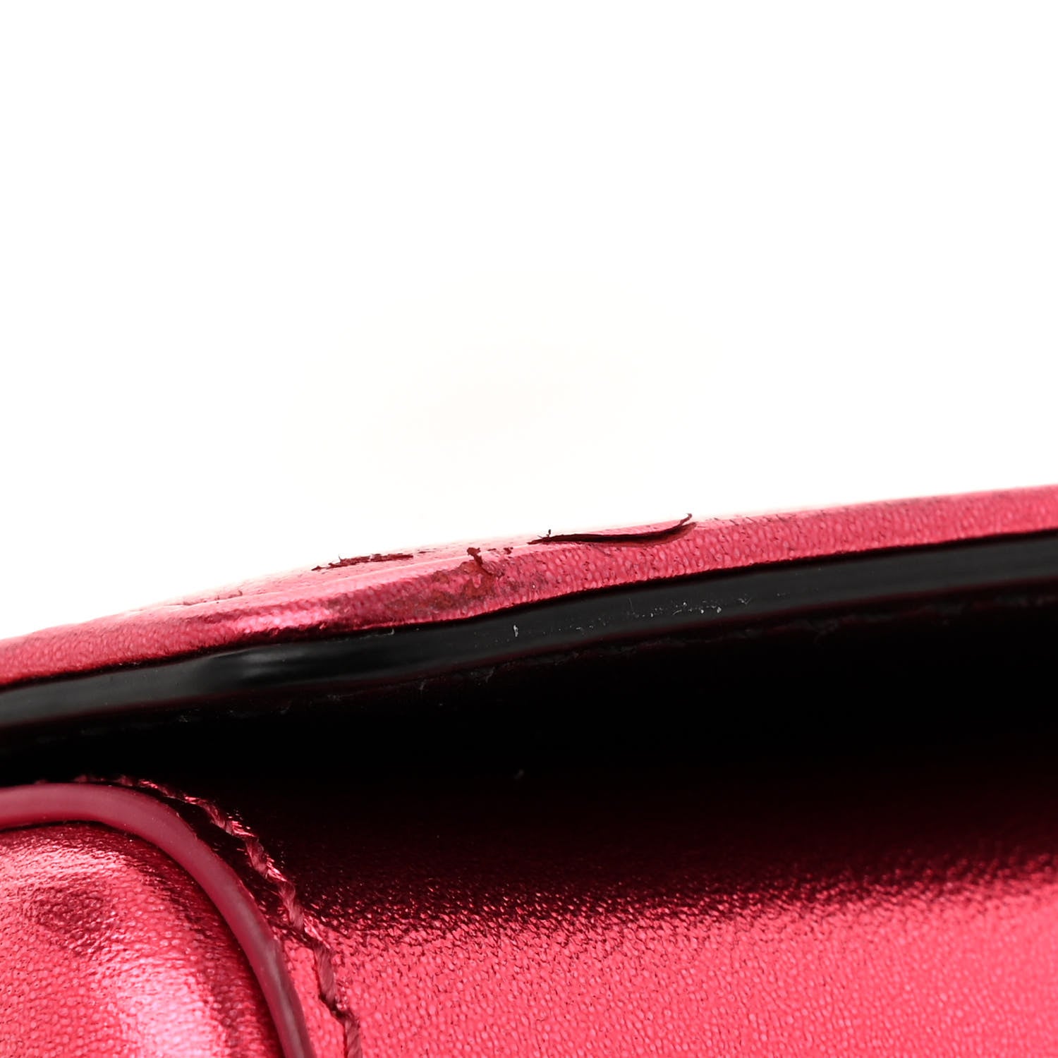 Dolce & Gabbana Metallic Calfskin DG Girls Shoulder Bag Red 16 of 16