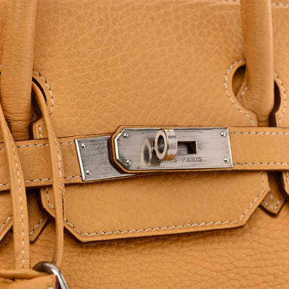 Hermes Taurillon Clemence HAC Birkin 32 Natural Sable 23 of 24