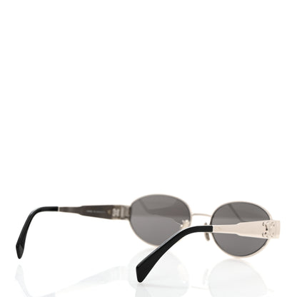 Celine Metal Triomphe 01 Sunglasses CL40235U Silver Black 4 of 10