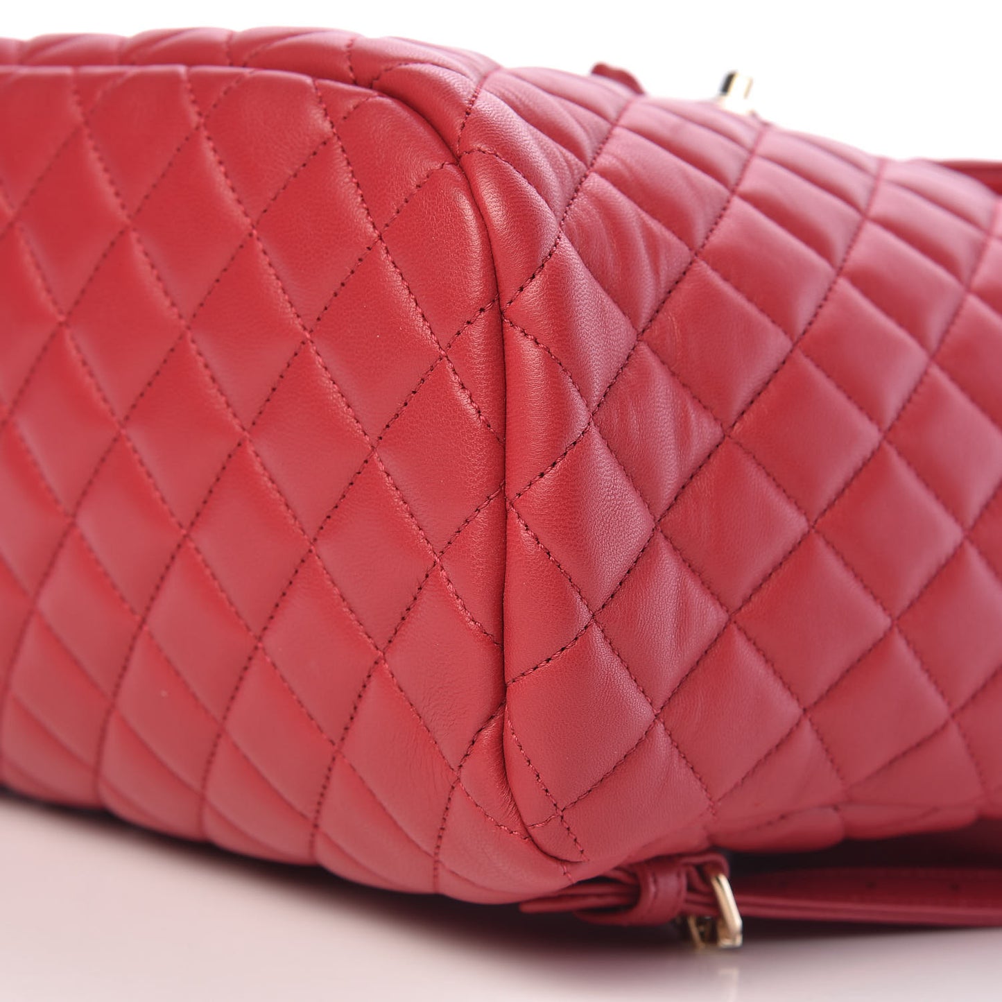 Lambskin Quilted Large Urban Spirit Backpack Red