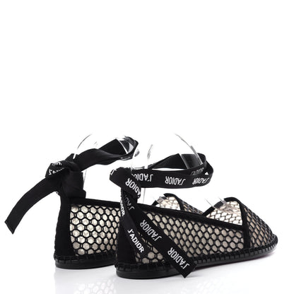 Christian Dior Suede Resille Nicely-D Ballet Flat 37 Black 4 of 10