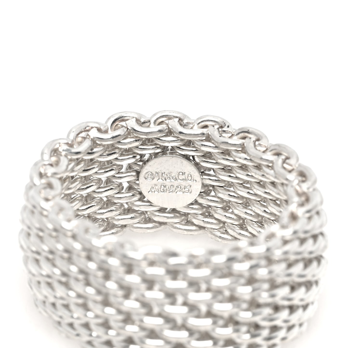 Sterling Silver Somerset Mesh Ring 49 5