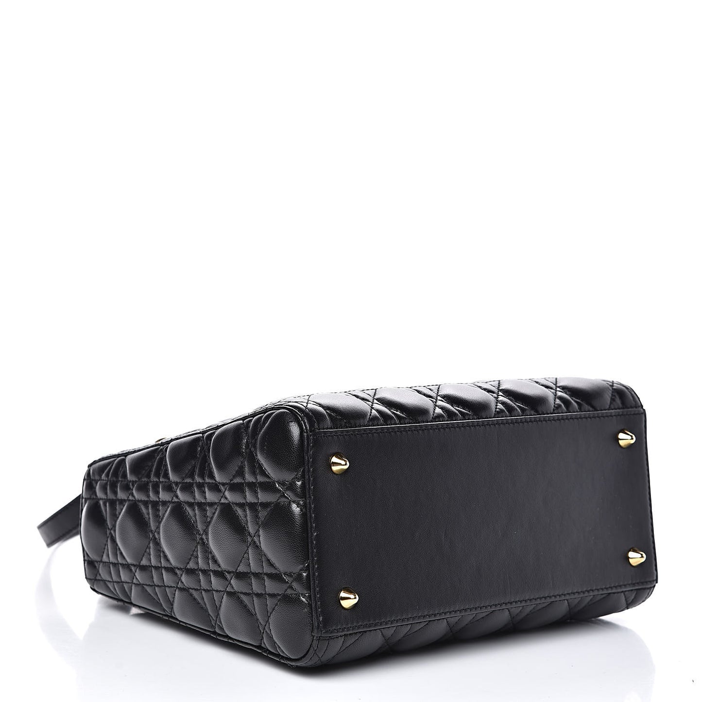 Lambskin Cannage Medium Lady Dior Black