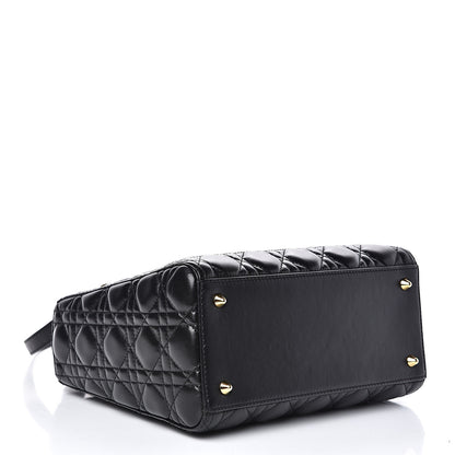 Christian Dior Lambskin Cannage Medium Lady Dior Black 4 of 12
