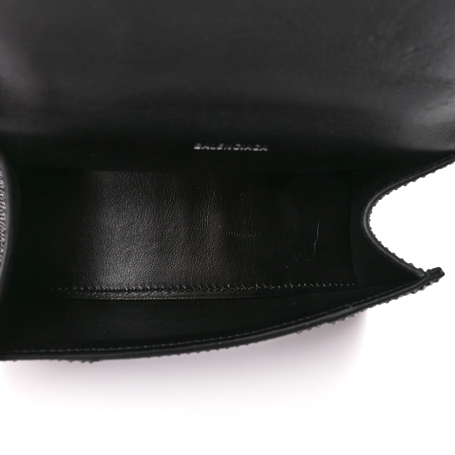 Balenciaga Strass Suede Hourglass Top Handle Bag XS Black Jet 5 of 11