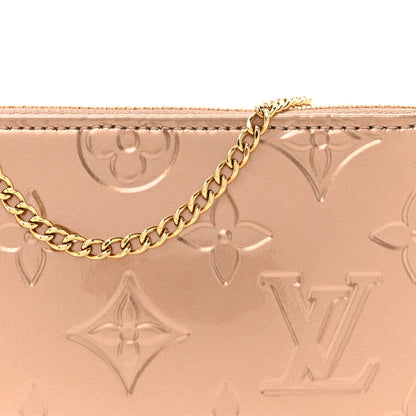 Louis Vuitton Metallic Vernis Mini Pochette Accessories Rose Gold 7 of 9
