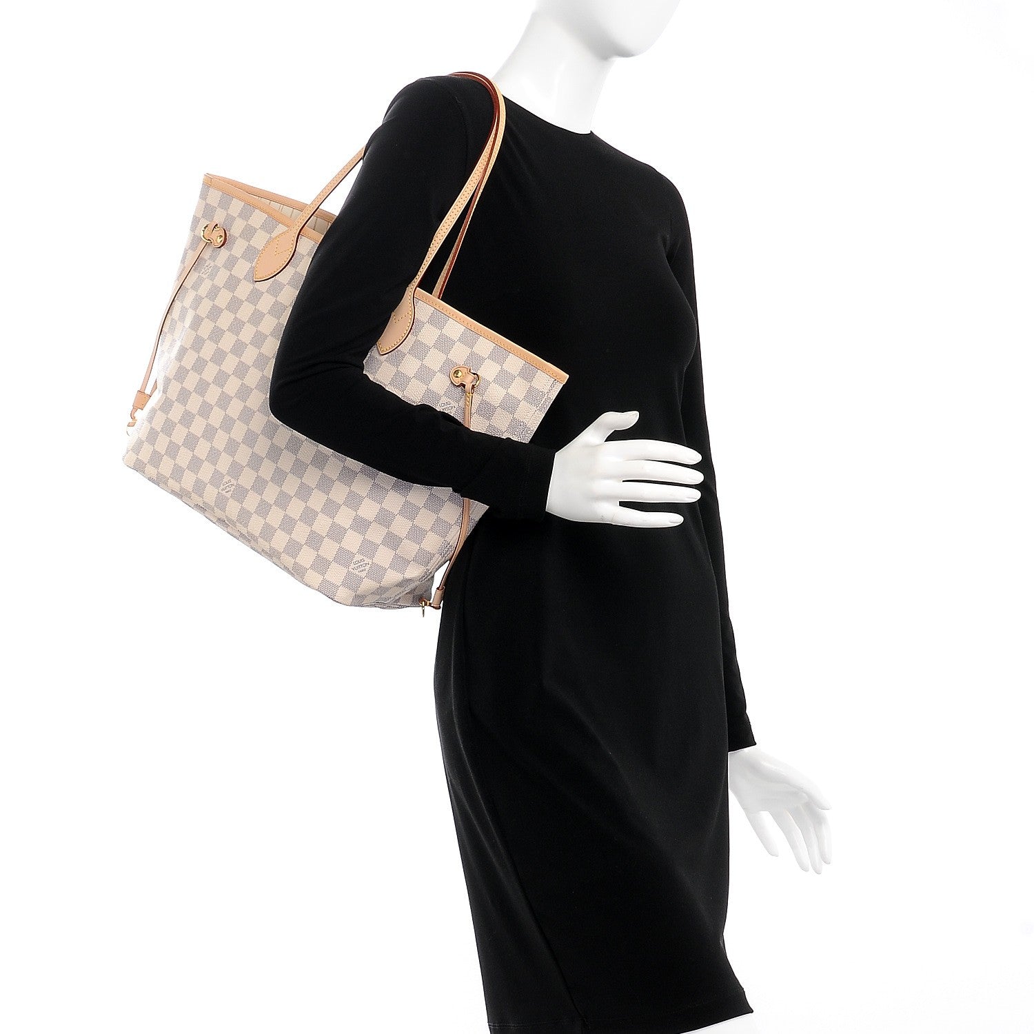 Louis Vuitton Damier Azur Neverfull MM 2 of 8