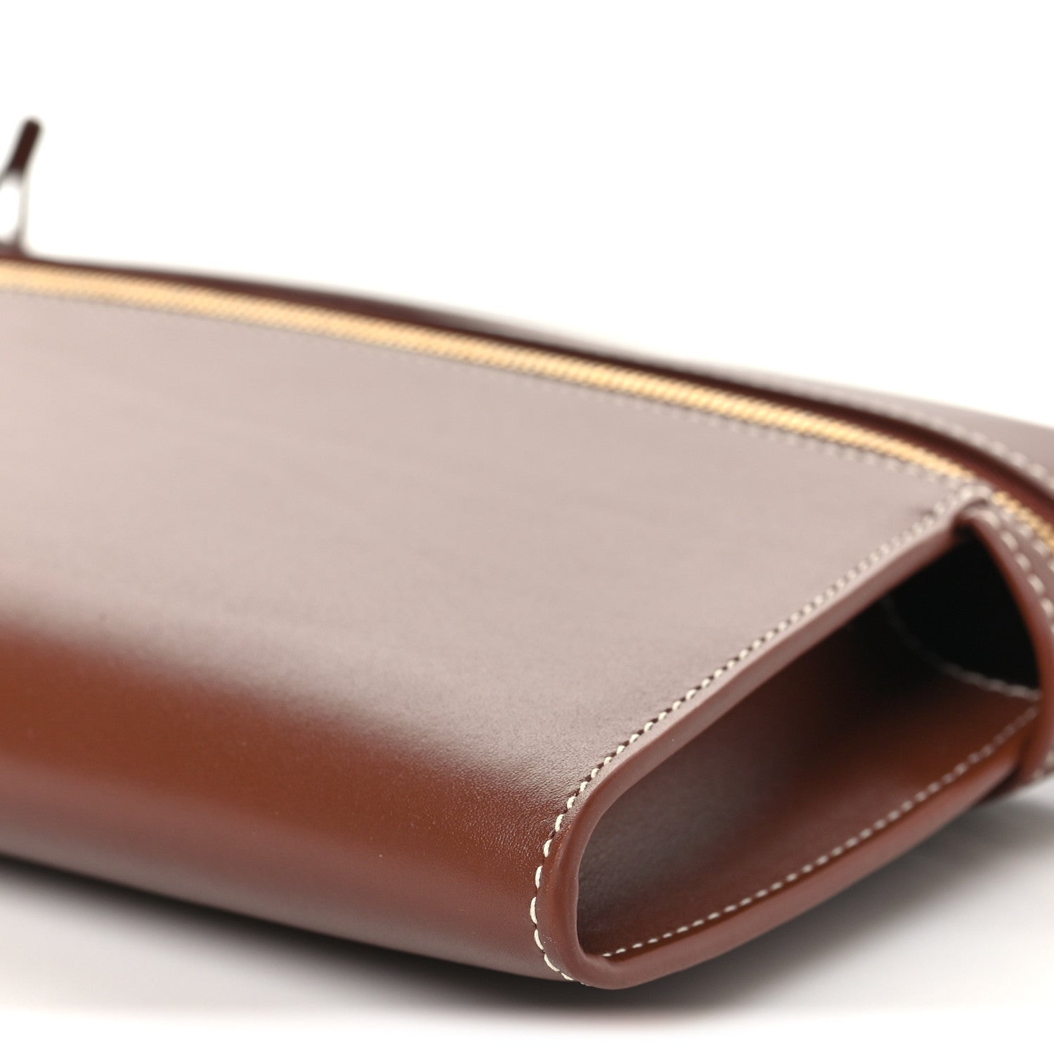 Loro Piana Smooth Calfskin Extra Clutch L29 Burnt Tan 1913068
