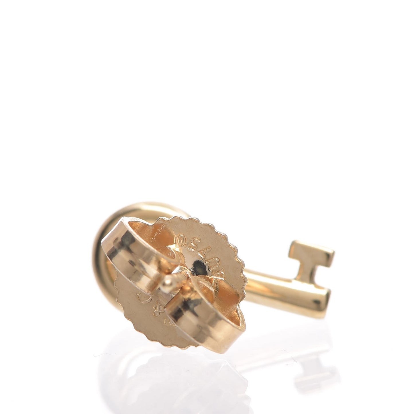 18K Yellow Gold Mini Key Earrings
