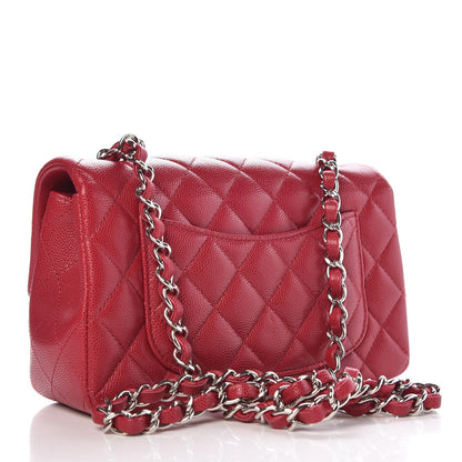 Chanel Caviar Quilted Mini Rectangular Flap Pink 3 of 8